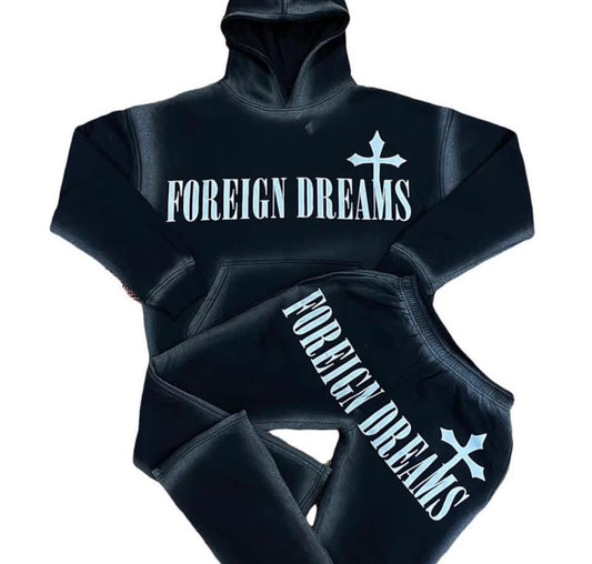 Angel Dei - Hoodie and Flair Pants Set